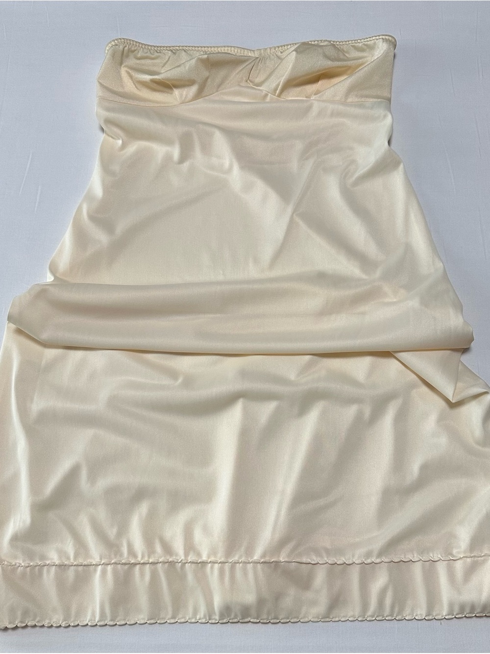 Vintage Wonder Maid Strapless Cream Slip